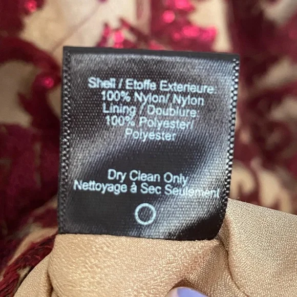 Dress the Population - Karen Plunging Lace Gown - Red - Size M - Picture 13 of 16